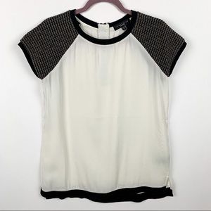 SANCTUARY Short Sleeve Textured Shirt Size S